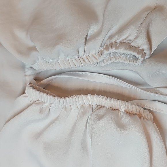 NEW COTTON ON WHITE 3/4 SLEEVE PULLOVER ELASTIC WAIST CROP TOP - Picture 9 of 12